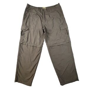 Guide's Choice Men's 2XL (41.5x32) Brown Convertible Cargo Pants Zip Off Hiking